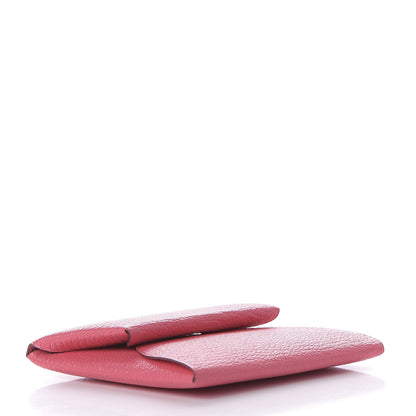 Hermes Chevre Mysore Bastia Coin Purse Rose Lipstick 4 of 7