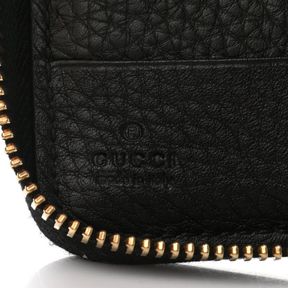 Gucci Pebbled Calfskin Medium Soho Zip Around Wallet Black 6 of 8