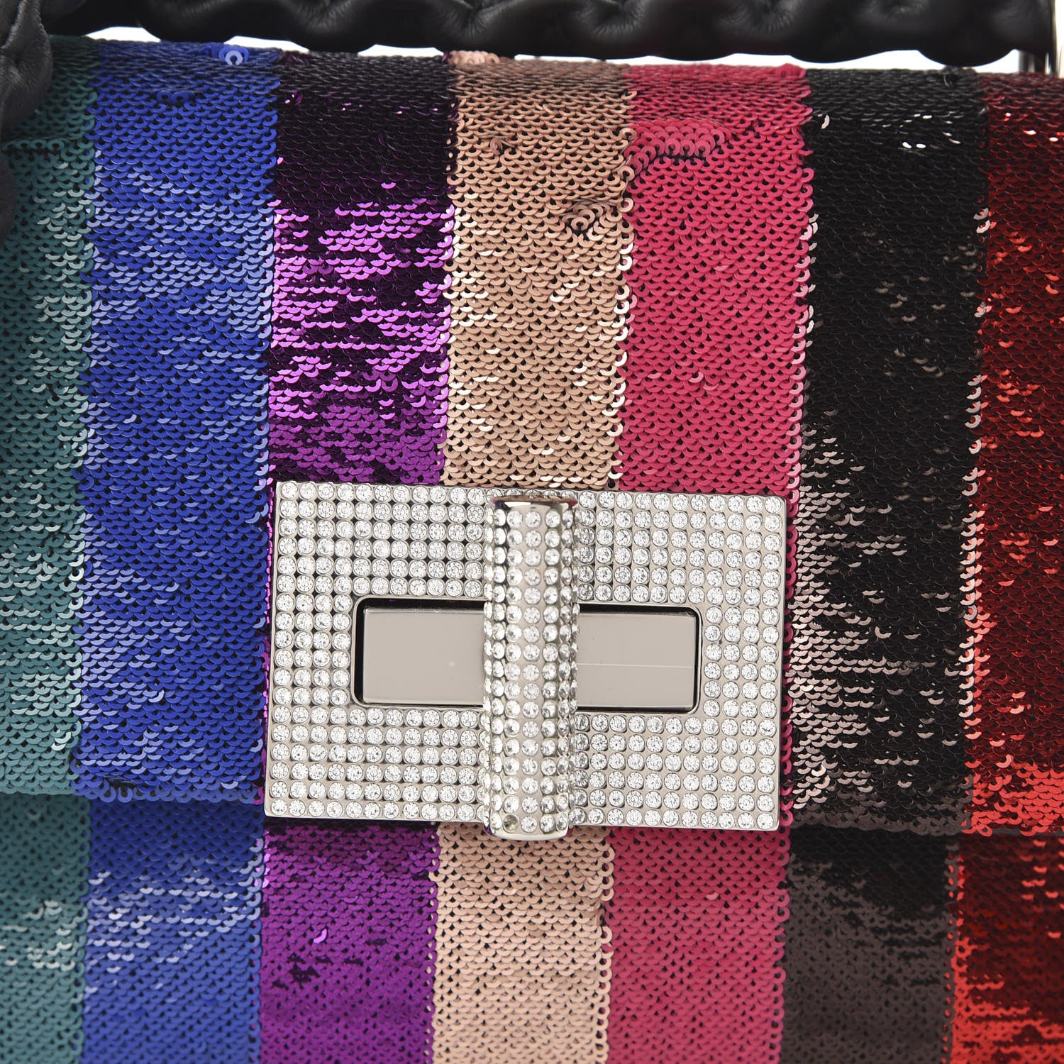 Tom Ford Sequin Soft Rainbow Large Natalia Chain Bag Multicolor 9 of 10