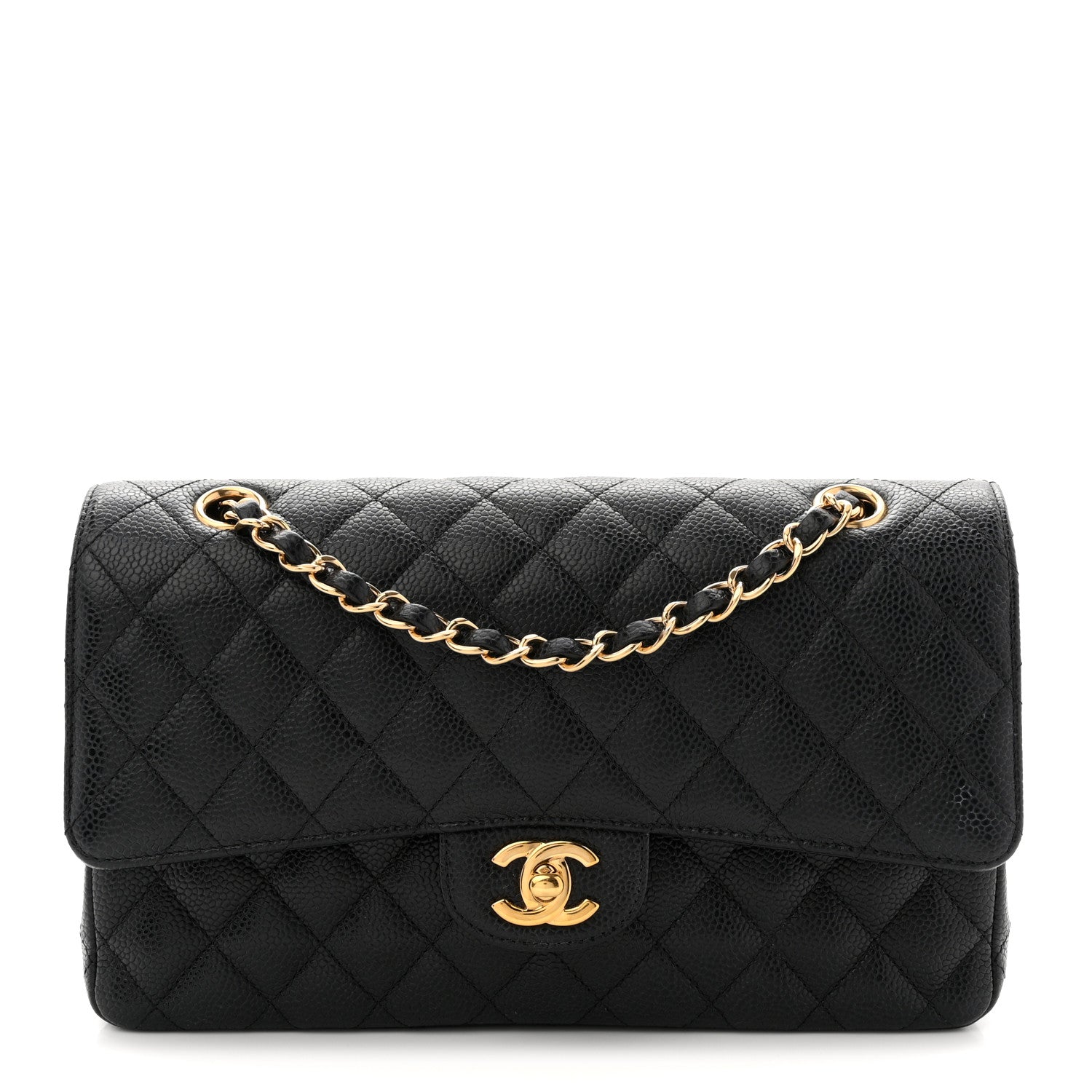 Chanel Caviar Quilted Medium Double Flap Black 1 of 11