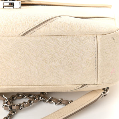 Chanel Caviar Macro Chevron Single Flap White 13 of 13