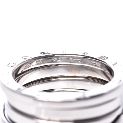 Bulgari 18K White Gold B.Zero1 3 Band Ring 56 7.5 5 of 6