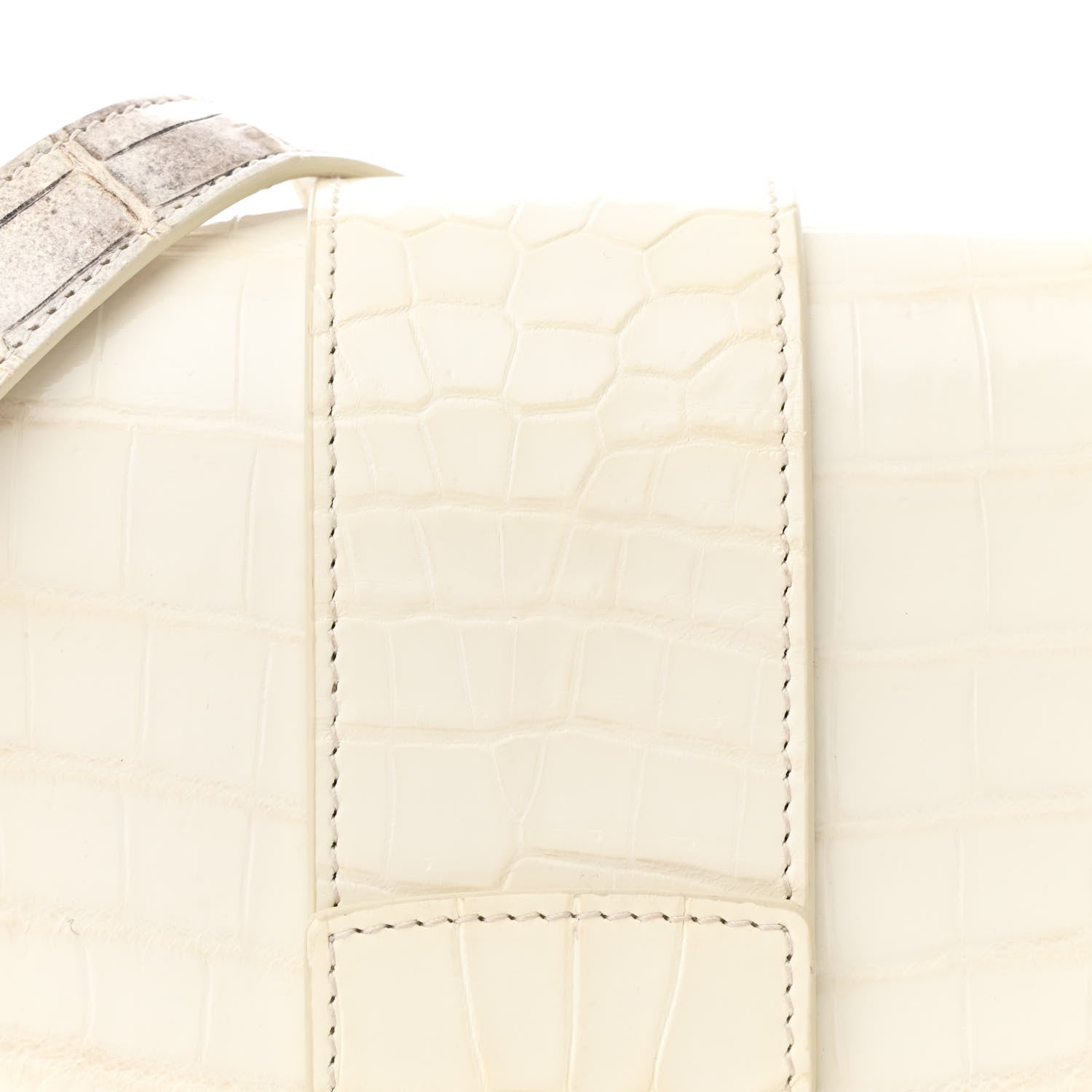 Christian Dior Niloticus Crocodile Himalaya 30 Montaigne Flap Bag Latte 5 of 10