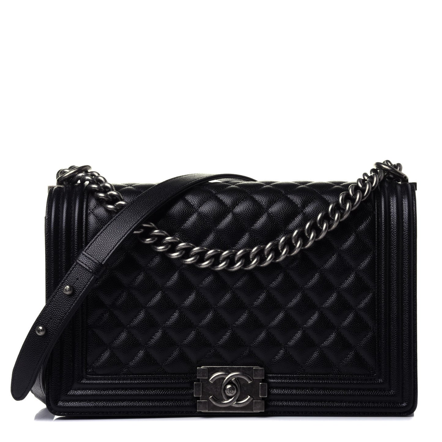 Caviar Quilted New Medium Boy Flap Black