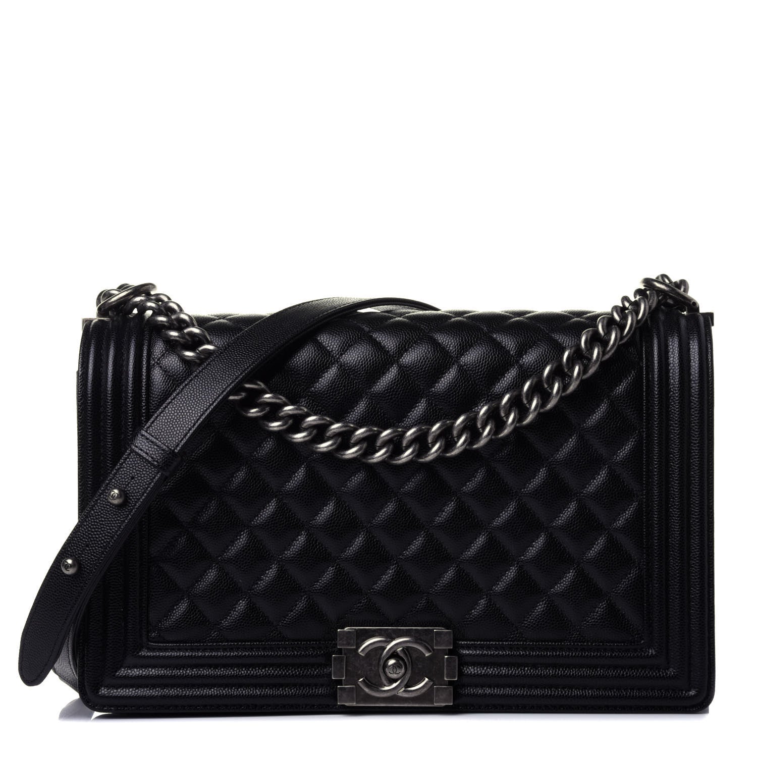 Chanel Caviar Quilted New Medium Boy Flap Black 1 of 4