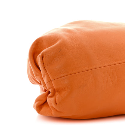 Bottega Veneta Smooth Butter Calf The Pouch Oversized Clutch Burnt Orange 8 of 14