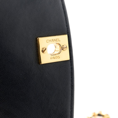 Chanel Lambskin Quilted Medium Single Flap Black 8 of 13