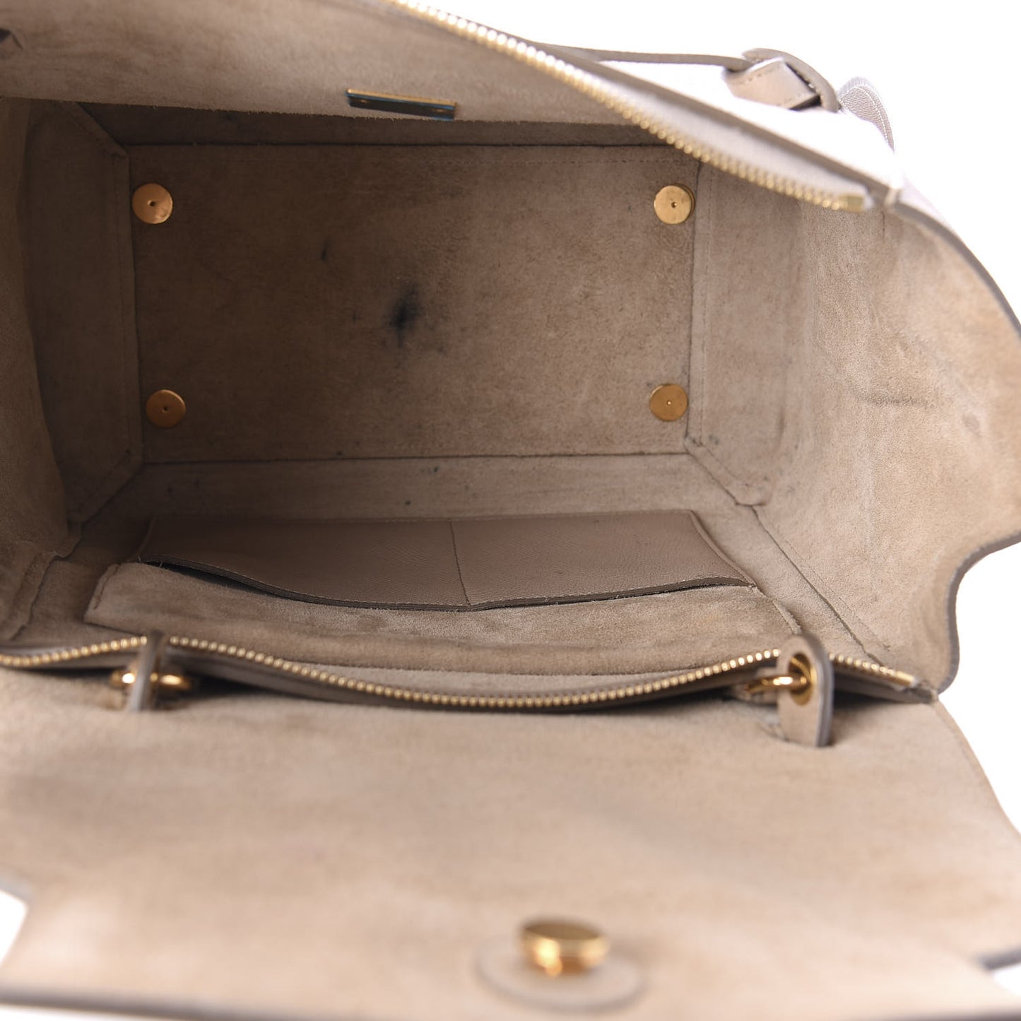 Grained Calfskin Mini Belt Bag Light Taupe