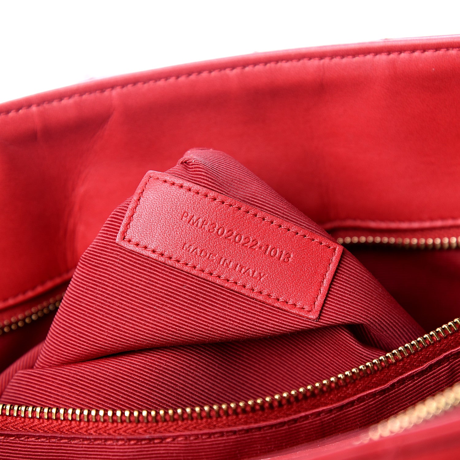 Saint Laurent Smooth Calfskin Matelasse Chevron Monogram Shopping Bag Red 6 of 15