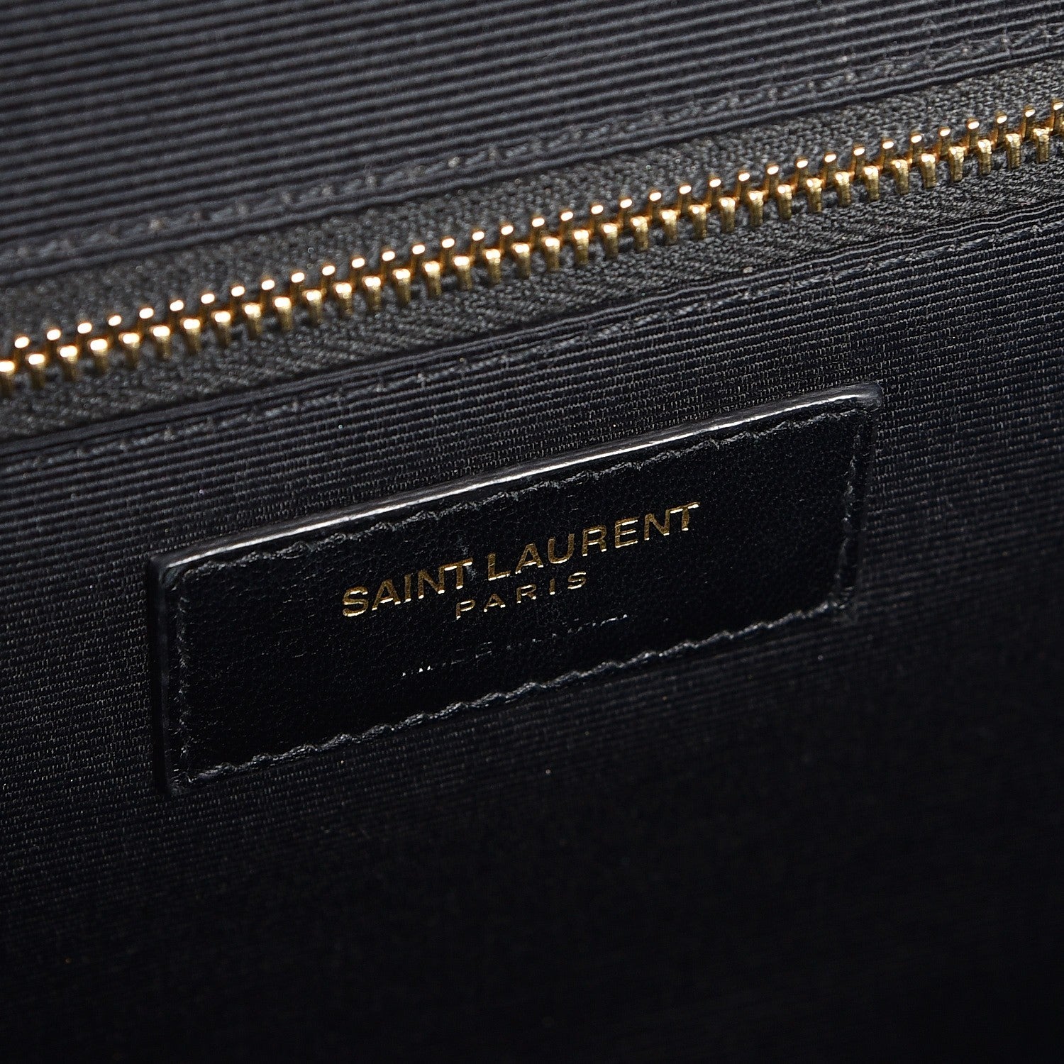 Saint Laurent Grain De Poudre Matelasse Chevron Large Monogram Satchel Black 6 of 7