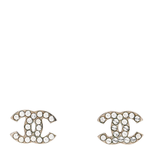 Crystal Mini Timeless CC Earrings Silver