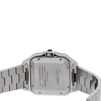 Cartier Stainless Steel 18K Yellow Gold 39.8mm Santos De Cartier Automatic Watch 4 of 5