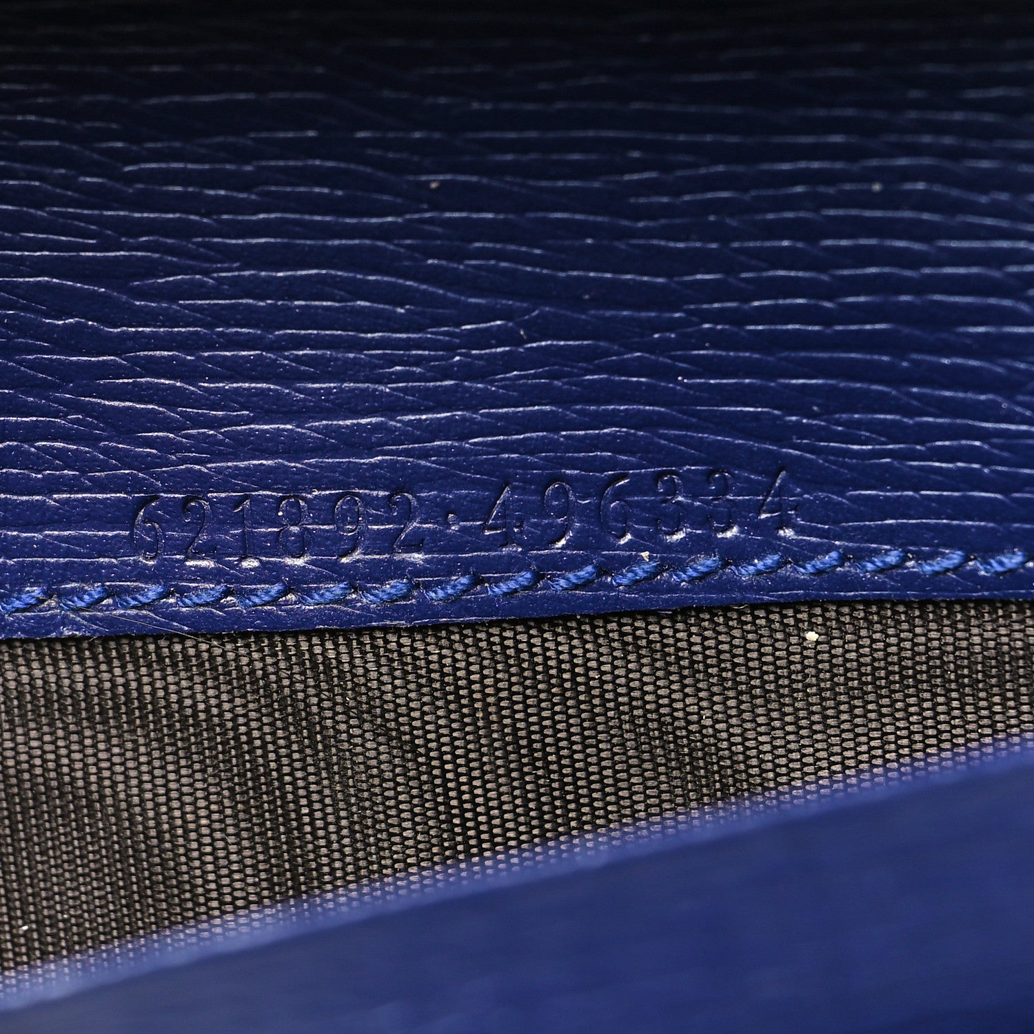 Gucci Shangai Calfskin Polka Dot Horsebit 1955 Wallet On Chain Blue Orange Sailor Blue 7 of 10