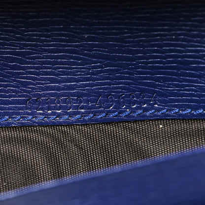Gucci Shangai Calfskin Polka Dot Horsebit 1955 Wallet On Chain Blue Orange Sailor Blue 7 of 10