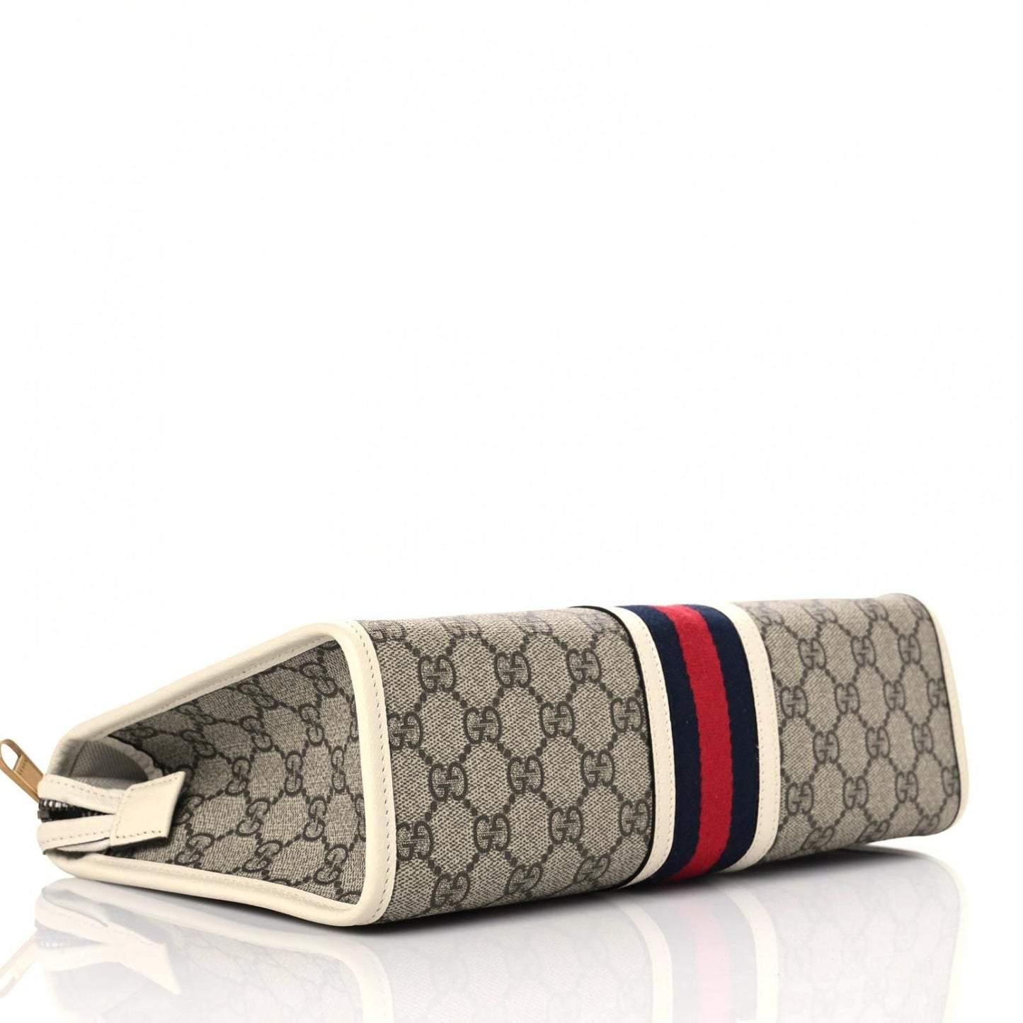GG Supreme Monogram Web Toiletry Case White