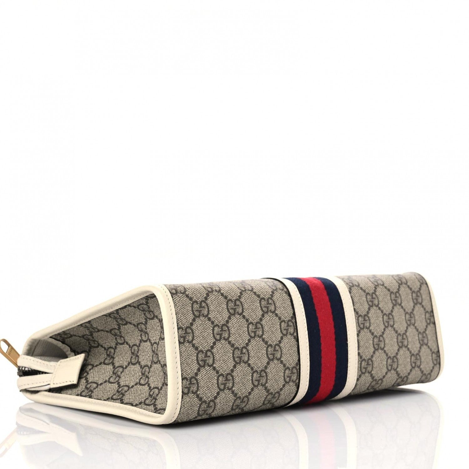 Gucci GG Supreme Monogram Web Toiletry Case White 4 of 9