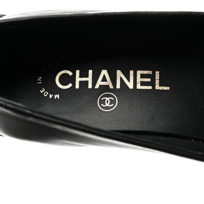 Chanel Lambskin Quilted Boy Loafers 38 Black 7 of 8