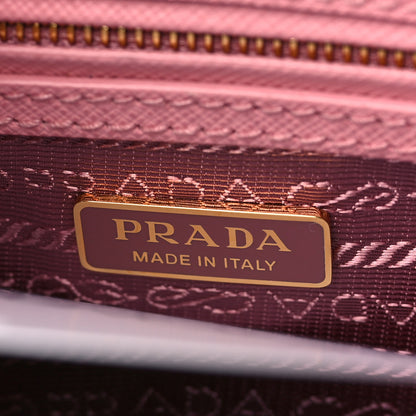 Prada Saffiano Mini Galleria Double Zip Tote Petalo 6 of 8