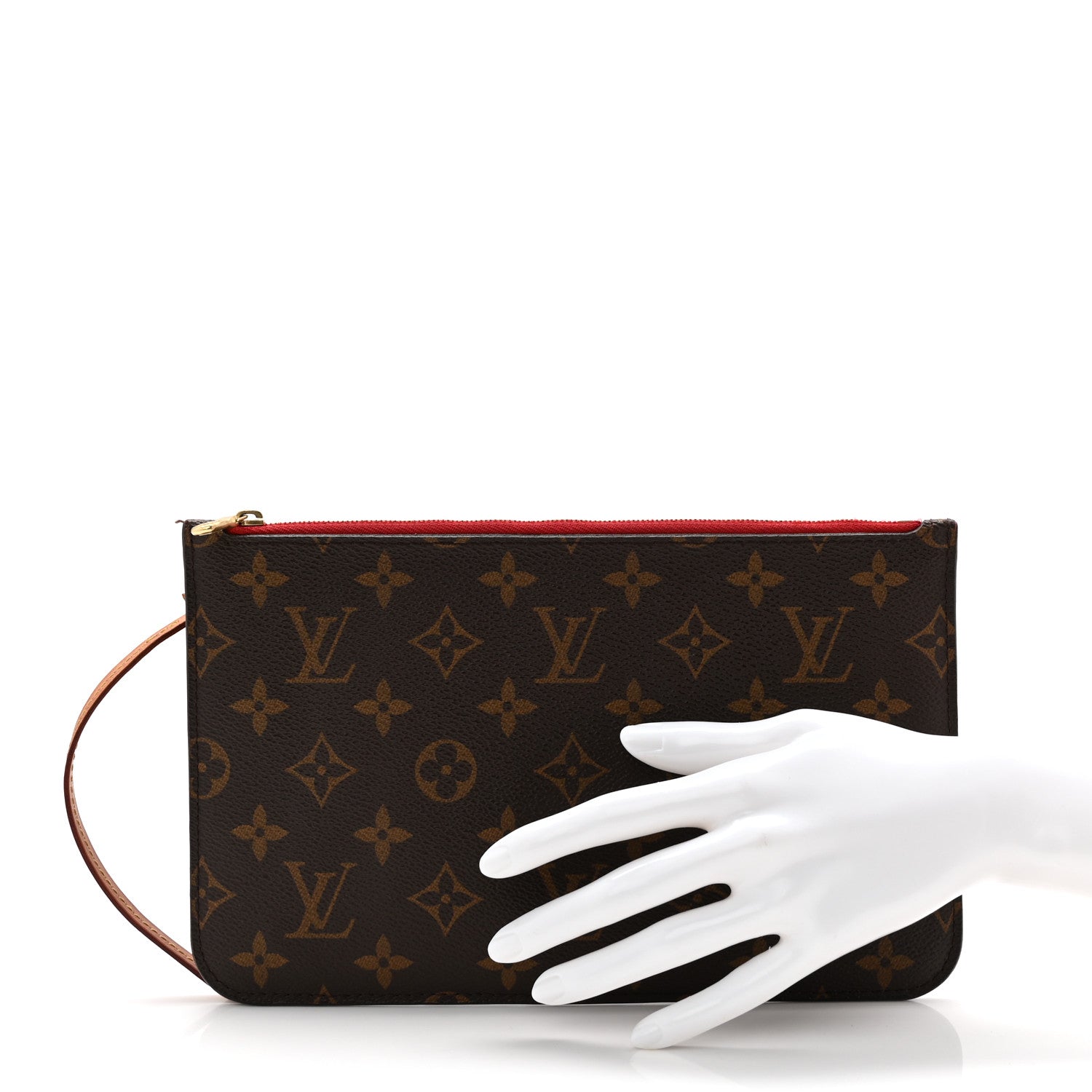 Louis Vuitton ワインレッド クラッチバッグ Louis Vuitton Monogram Neverfull MM GM Pochette Cherry 1846348