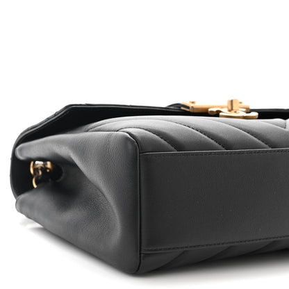 Chanel Calfskin Quilted Chevron In The City Bag Black 9 of 11