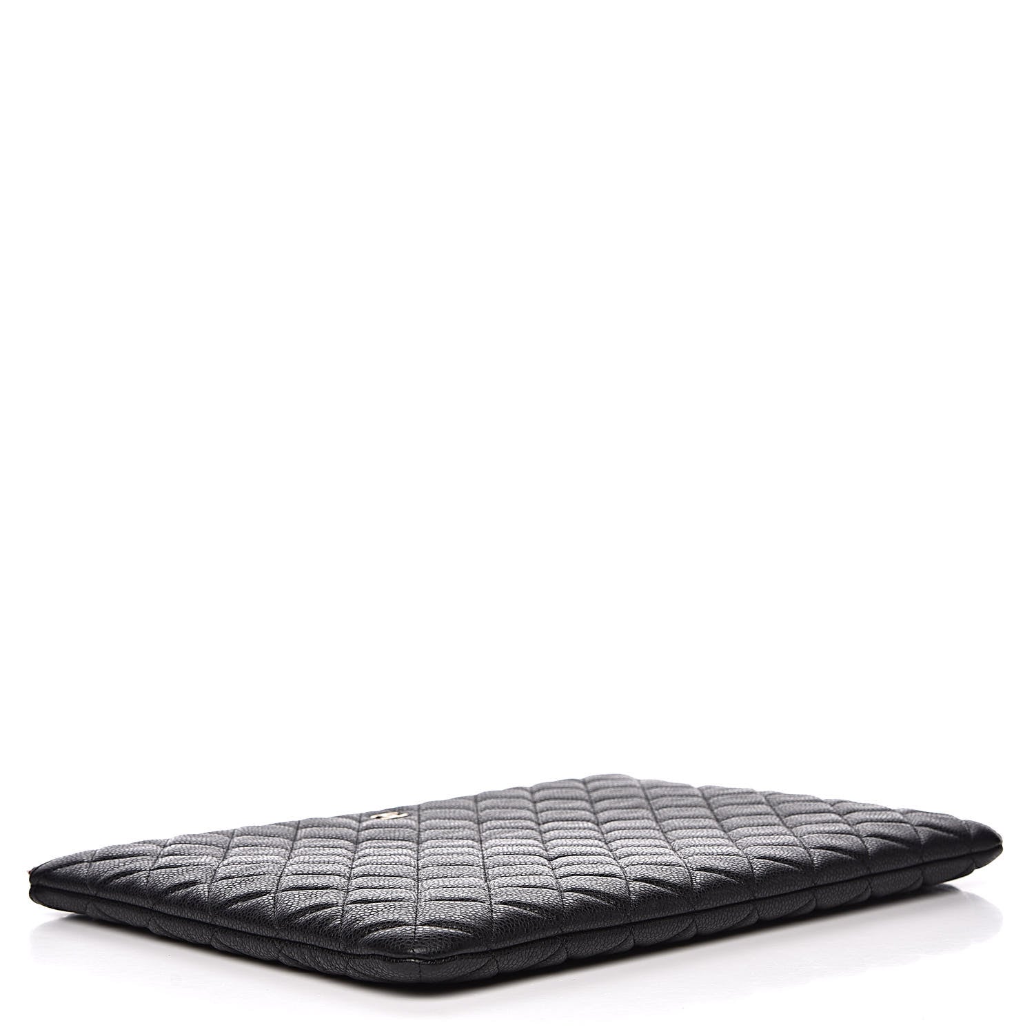 Chanel Caviar Quilted Large Cosmetic Case Black 4 of 10
