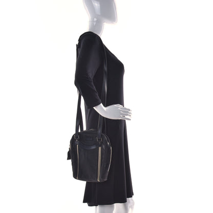 Gucci Canvas Calfskin Messenger Bag Navy 2 of 13