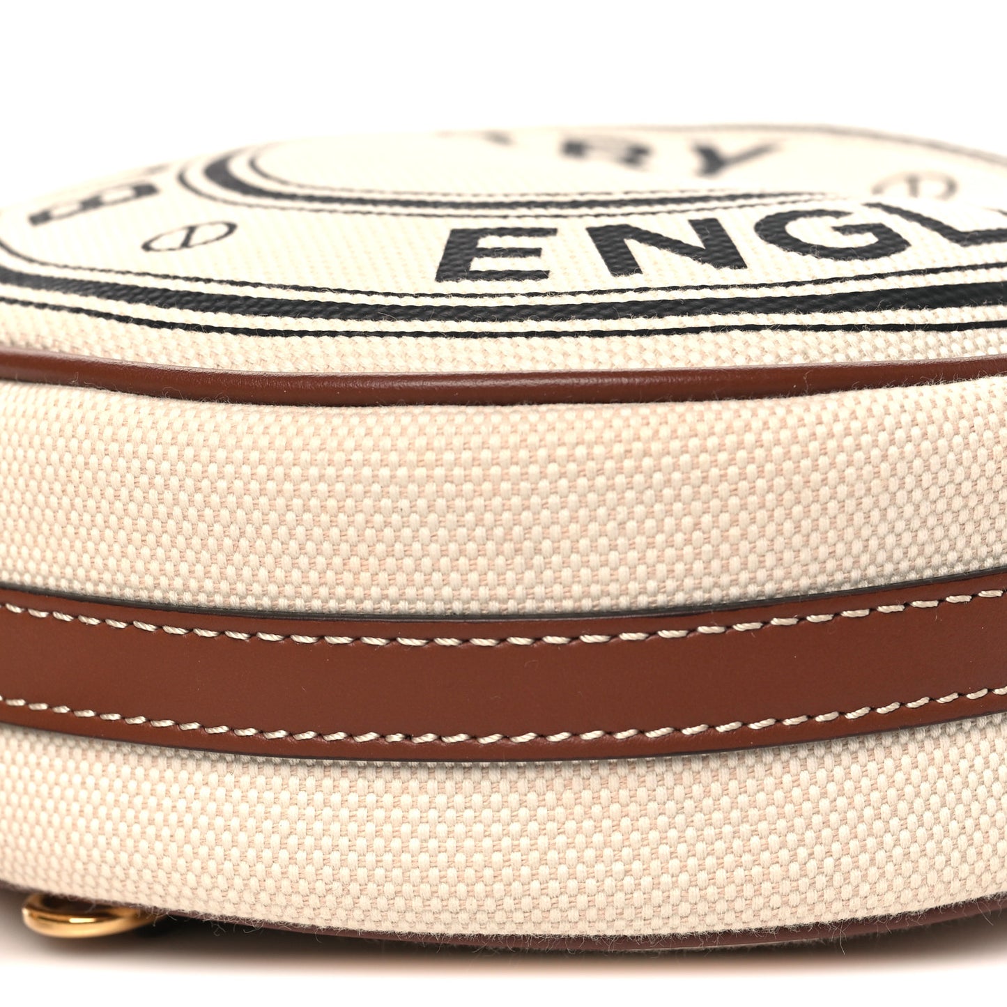 Canvas Calfskin Louise Bag Natural