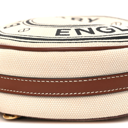 Burberry Canvas Calfskin Louise Bag Natural 9 of 10