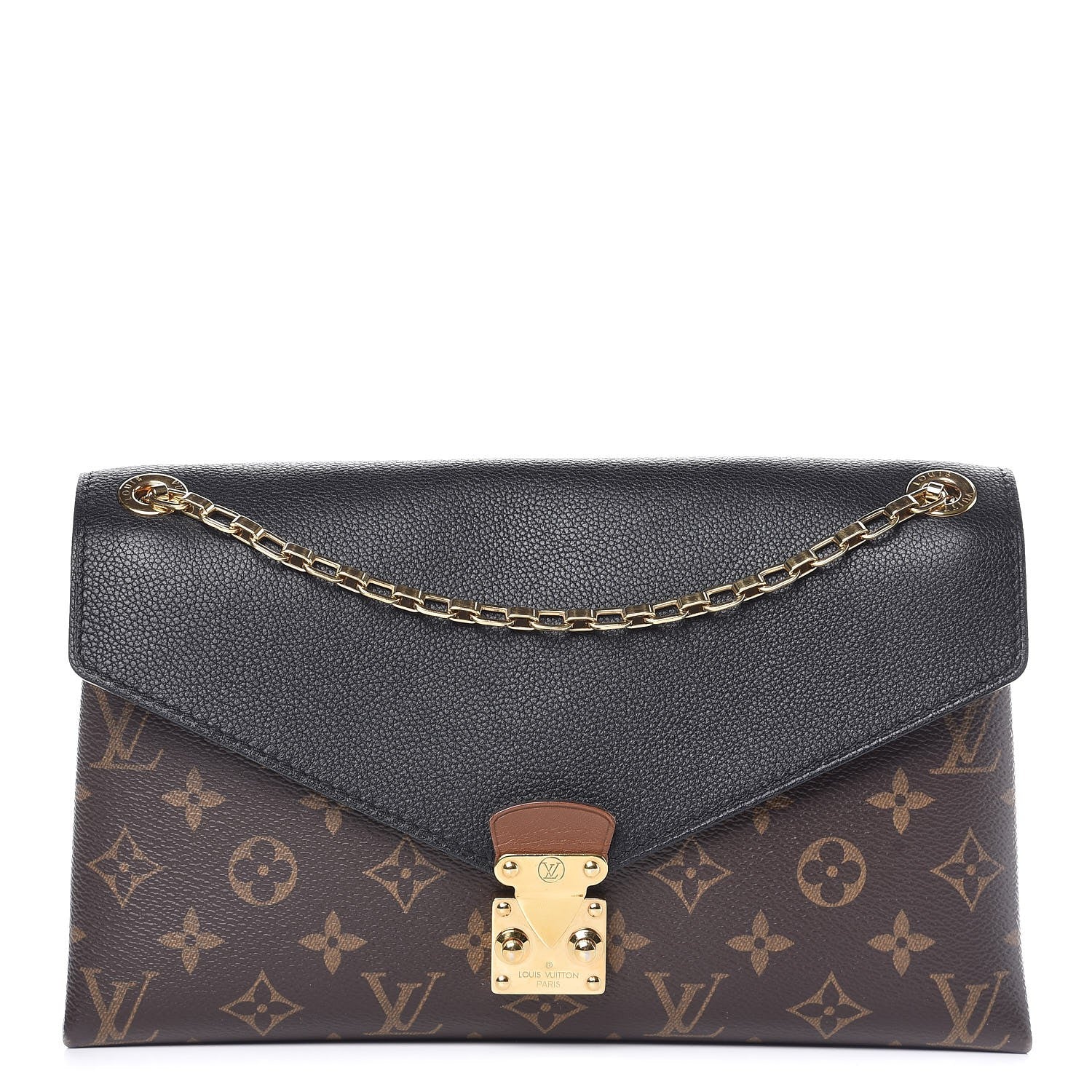 Louis Vuitton Monogram Pallas Chain Black 2 of 23