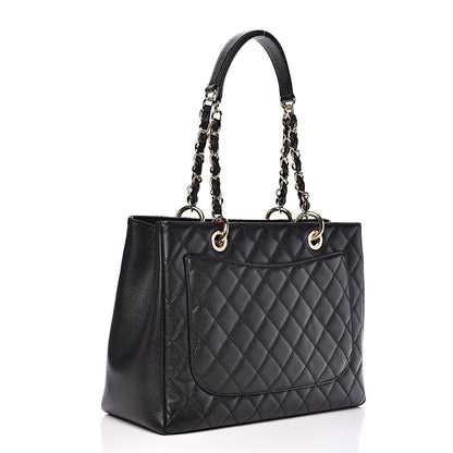 Chanel Caviar Quilted Grand Shopping Tote GST Black 2 of 8