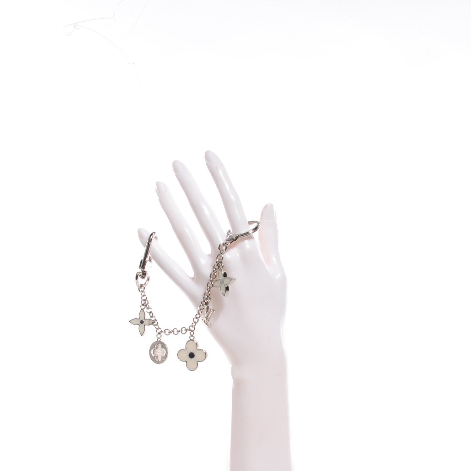 Louis Vuitton Fleur d'Epi Bag Charm Chain Ivory 2 of 5