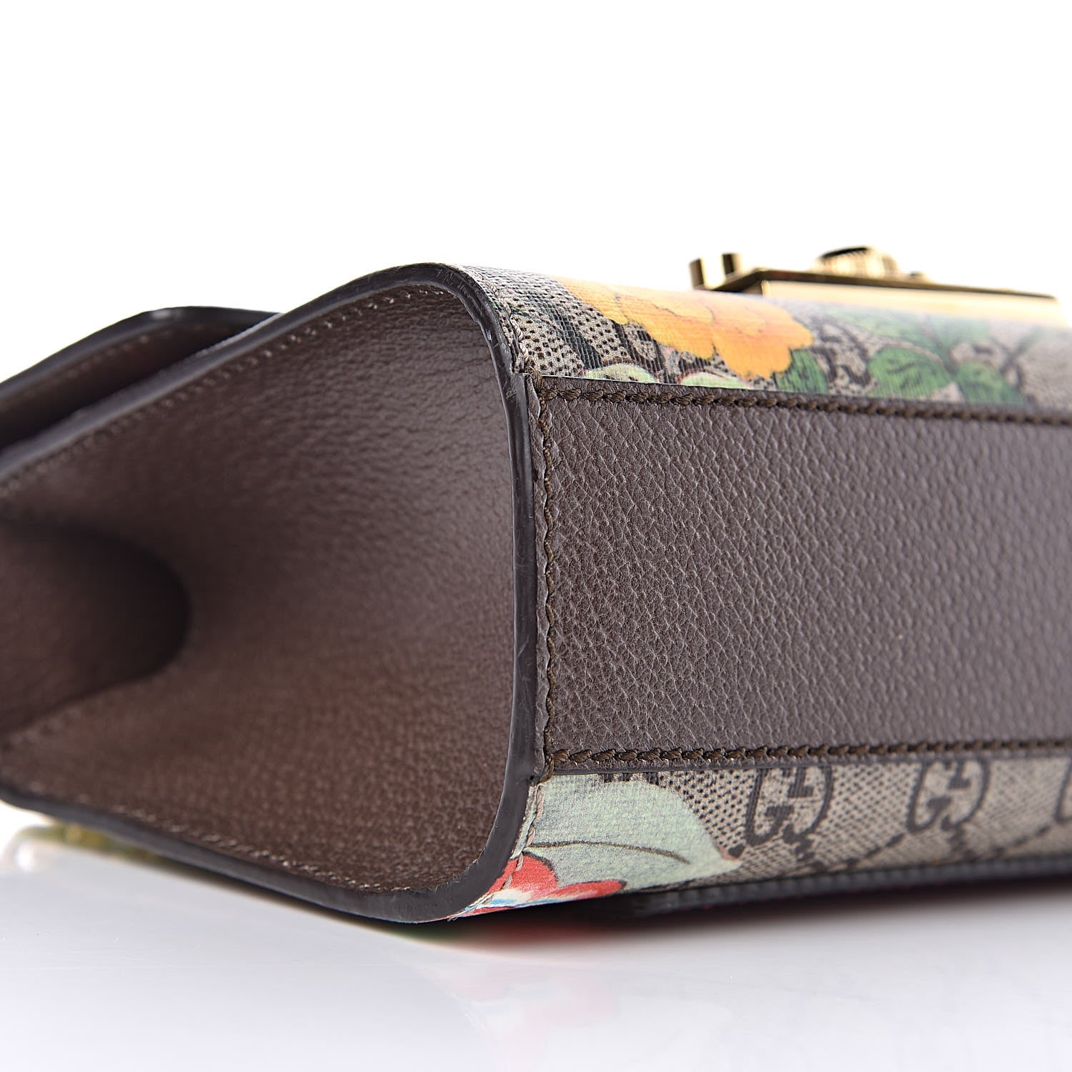 Gucci GG Supreme Monogram Tian Small Padlock Shoulder Bag Beige Multicolor New Acero 5 of 13