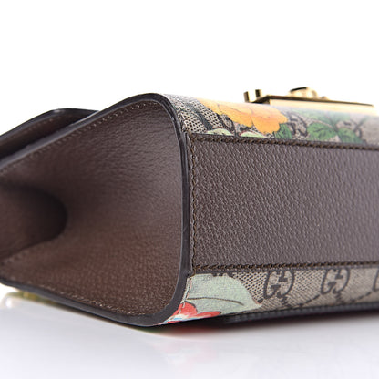 Gucci GG Supreme Monogram Tian Small Padlock Shoulder Bag Beige Multicolor New Acero 5 of 13