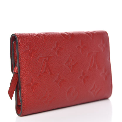 Louis Vuitton Empreinte Compact Curieuse Wallet Cherry 3 of 13