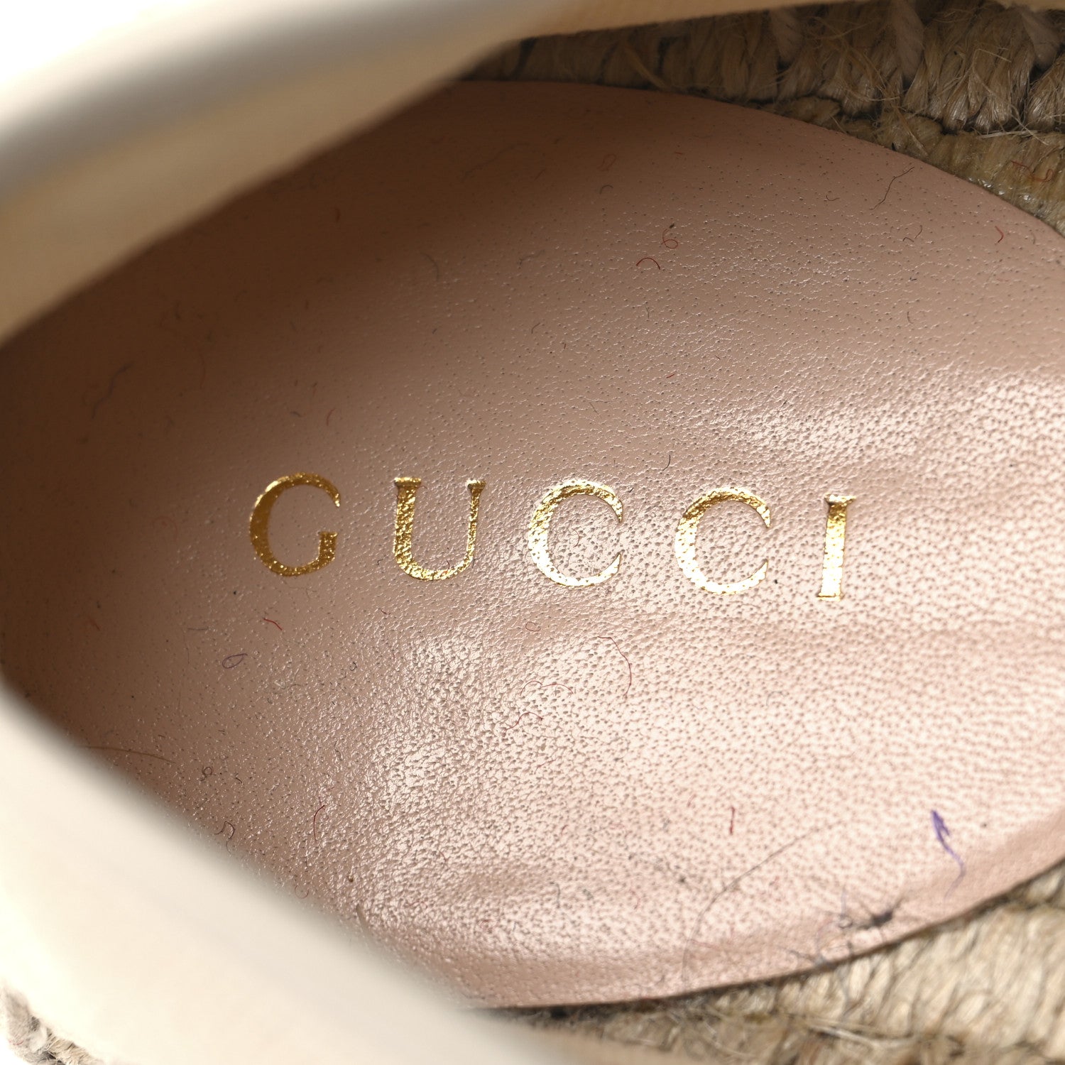Gucci Canvas Logo Espadrilles 36 Greggio White 9 of 9