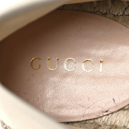 Gucci Canvas Logo Espadrilles 36 Greggio White 9 of 9
