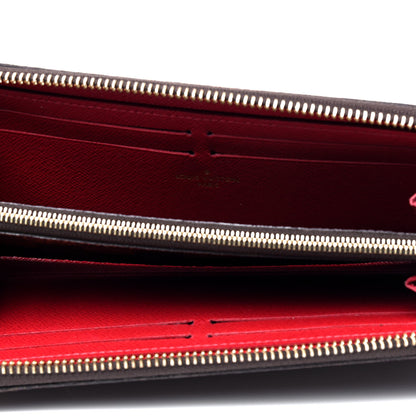 Louis Vuitton Damier Ebene Clemence Wallet Cherry 3 of 5