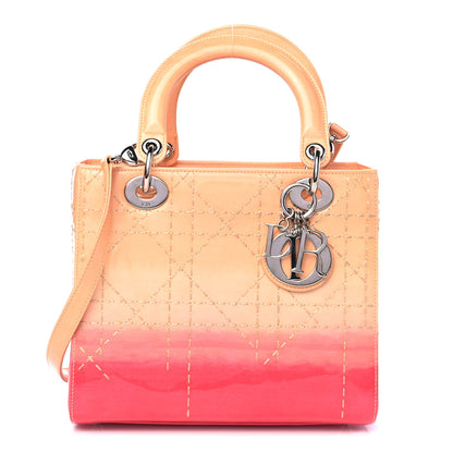 Christian Dior Patent Cannage Gradient Medium Lady Dior 1 of 5