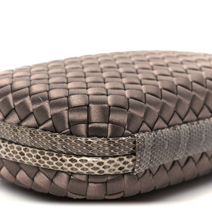 Bottega Veneta Satin Intreccio Impero Ayers Chain Knot Taupe 8 of 9