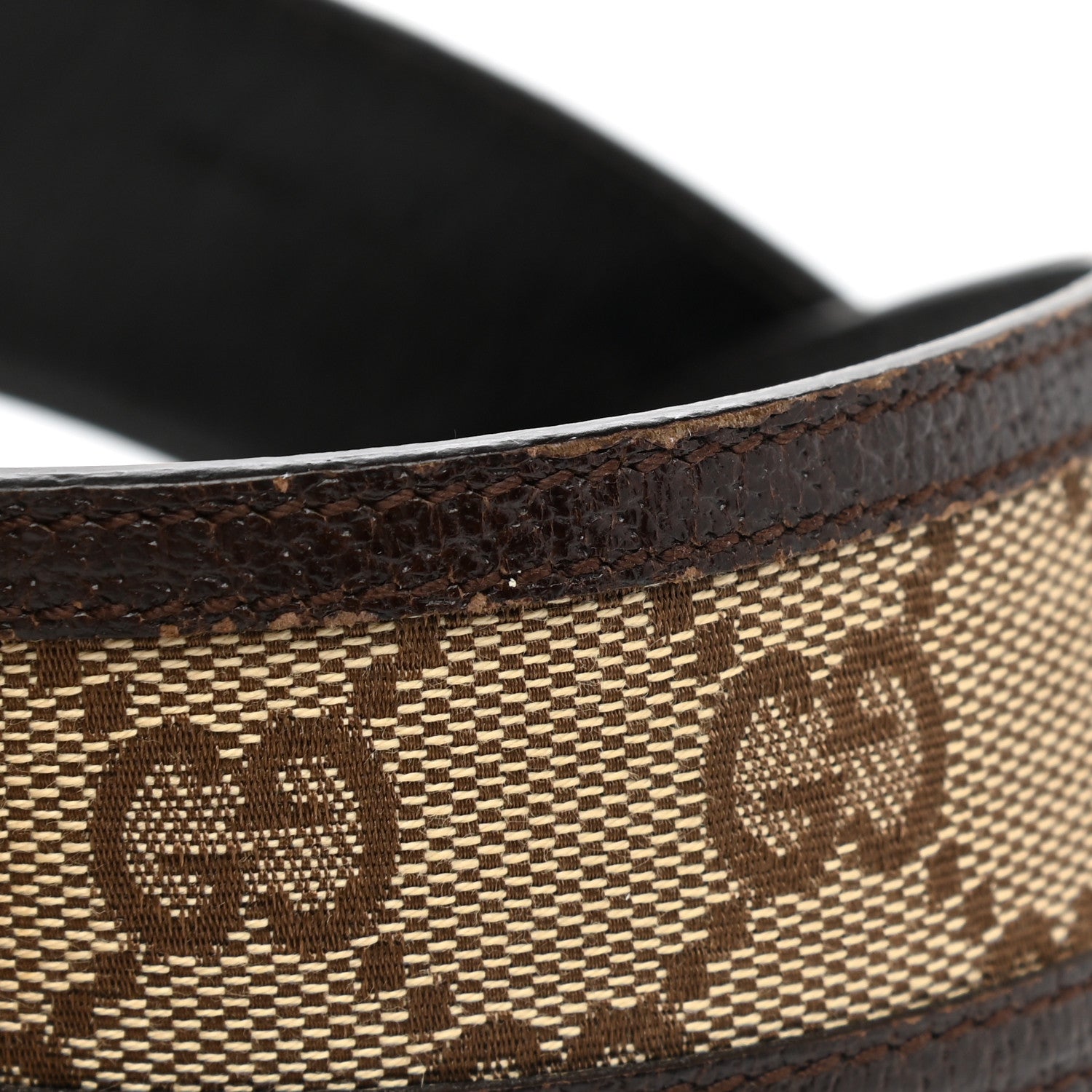 Gucci Monogram Interlocking G Belt 80 32 Dark Brown 5 of 7