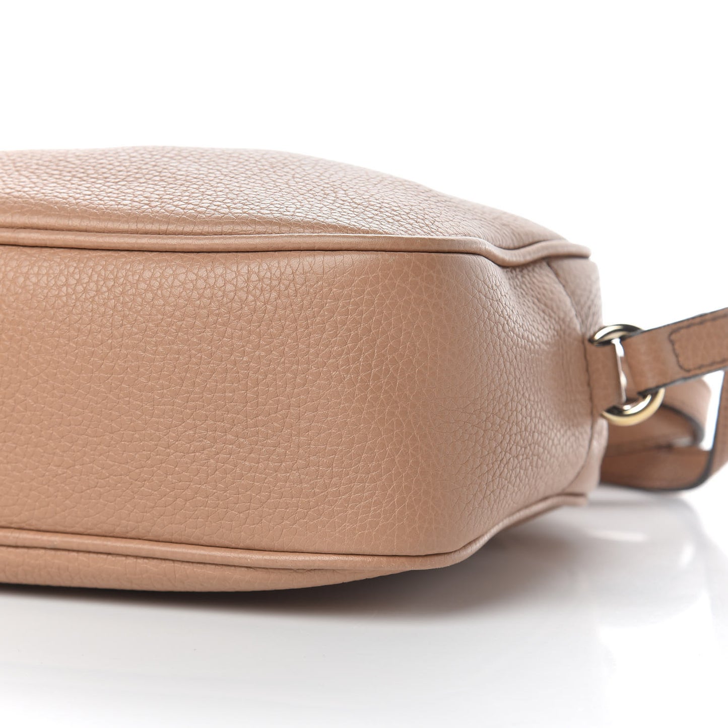 Pebbled Calfskin Small Soho Disco Bag Camelia