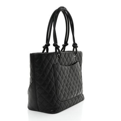 Chanel Calfskin Quilted Large Cambon Tote Black 3 of 19
