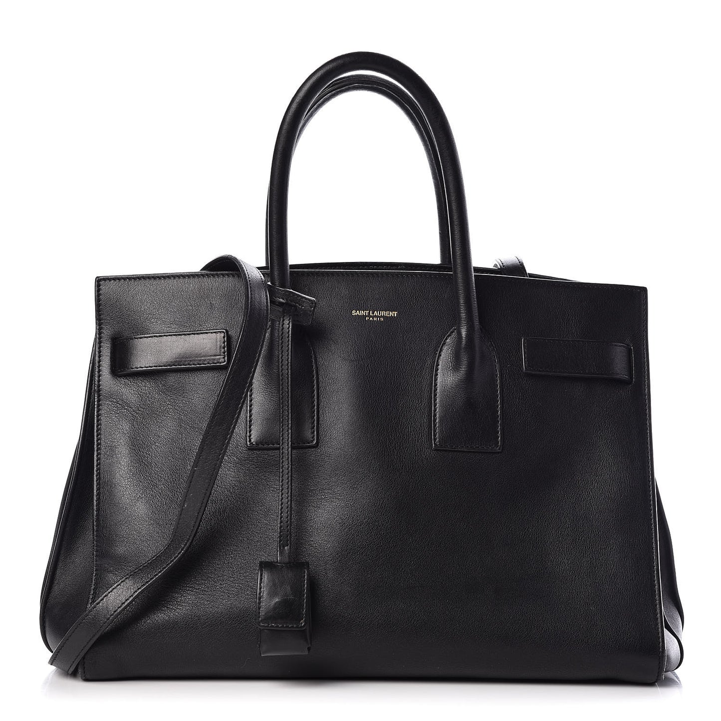 Calfskin Small Sac De Jour Black