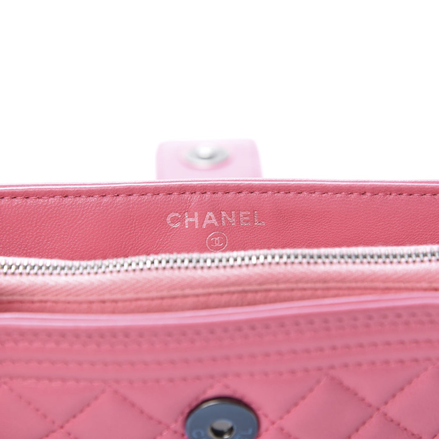 Lambskin Quilted Mini Boy Phone Holder Clutch Pink