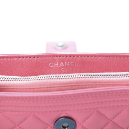Chanel Lambskin Quilted Mini Boy Phone Holder Clutch Pink 6 of 11