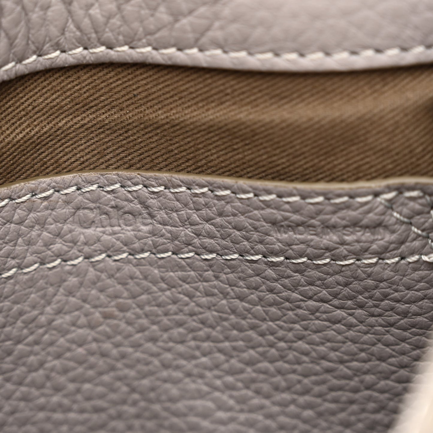 Calfskin Mini Marcie Round Crossbody Bag Cashmere Grey