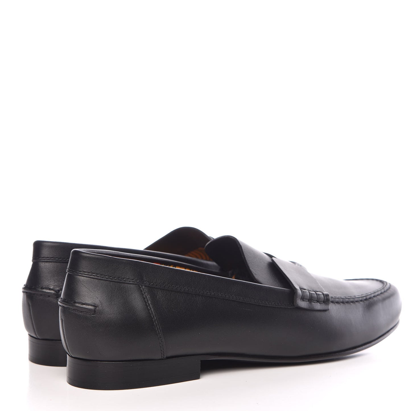 Calfskin Cotton Canvas Lining Womens Kennedy Loafers 41 Black