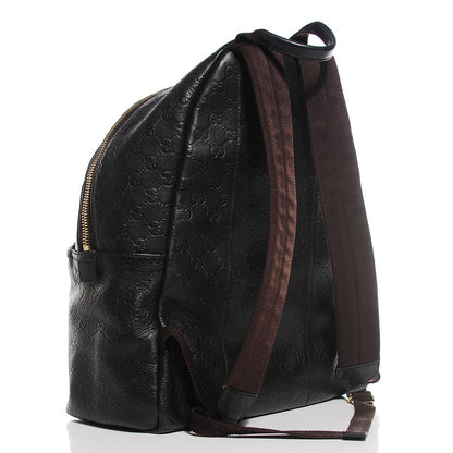 Gucci Guccissima Medium Classic Backpack Black 3 of 8
