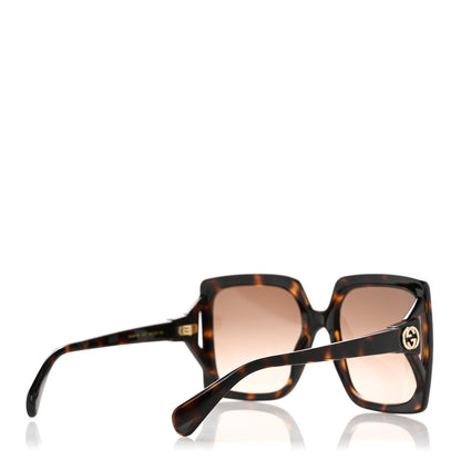 Gucci Acetate Square Frame Sunglasses GG0876S Tortoise 4 of 8