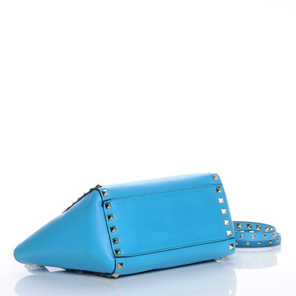 Valentino Garavani Vitello Mini Rockstud Double Handle Tote Parrot 5 of 10